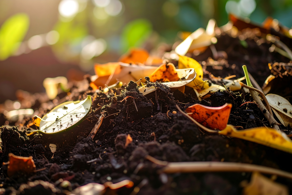 How do I safely turn fresh manure into organic compost?